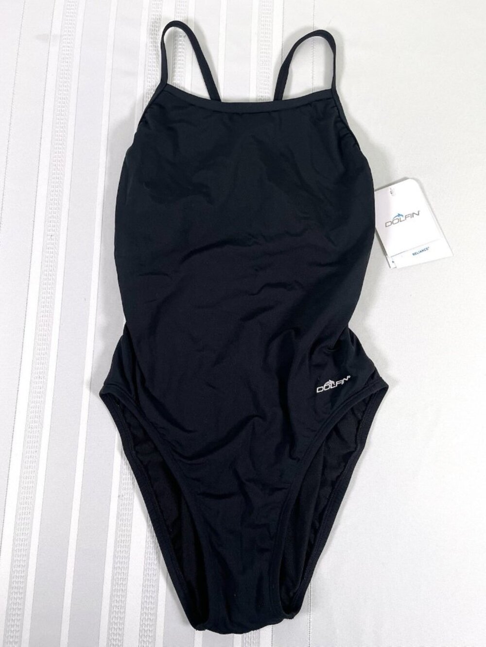 Dolfin Reliance Black One Piece Competition Swimsuit Women’s Size 34 NWT Summer